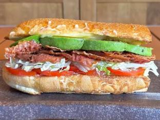 Mayoose's CA-BLT Sandwich with Dutch Crunch With Chocolate Chip Cookie