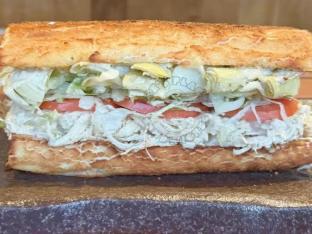 Backstabber Sandwich with Whole Wheat Roll With Chocolate Chip Cookie