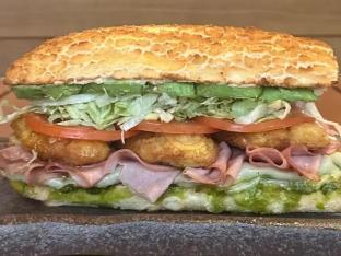 Adam Richman Sandwich with Whole Wheat Roll and Side Salad Combo