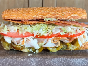 Eric Wright Sandwich with Dutch Crunch and Side Salad Combo (No Tomatoes)