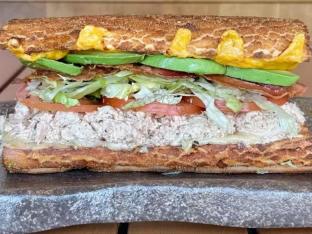 Dan Marino Sandwich with Whole Wheat Roll With Chocolate Chip Cookie