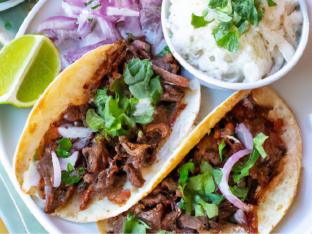 (Non-Spicy) Carne Asada Taco Boxed Meal [18 oz]
