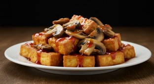 Grilled Tofu-mushroom