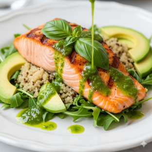 Grilled Salmon Quinoa Salad Box