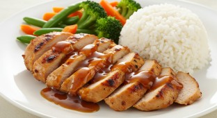 Grilled Lemongrass Chicken with Teriyaki Sauce