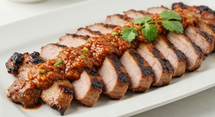 Grilled Lemongrass Pork Sirloin with Jaew Sauce