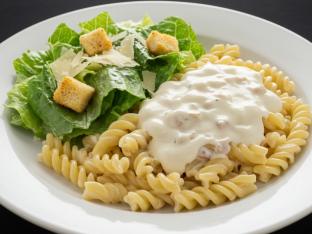 Alfredo and Caesar Salad