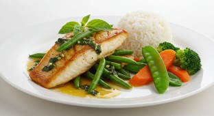Pan Seared Red Snapper with Thai Basil Sauce