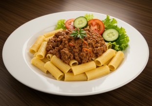 Bolognese and Garden Salad
