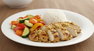 Grilled Lemongrass Chicken with Garlic Sauce