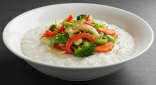 Traditional Thai Congee Veggies
