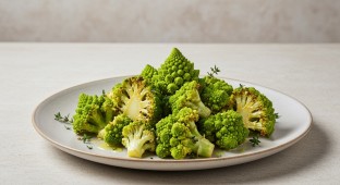 Roasted Romanesco with Lemon