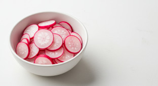 Sliced Radishes