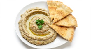 Baba Ganoush and Pita Bread
