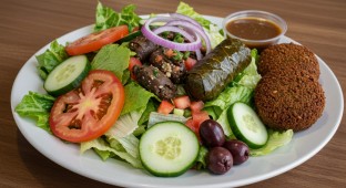Greek Salad with Falafel