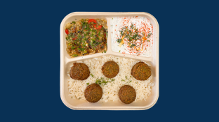 Falafel Mezze Bowl with Pita