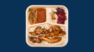 Chicken Mosaic Bowl with Pita