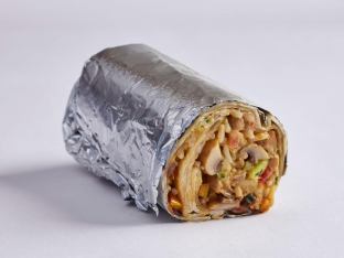 Mushroom Burrito Box with Fries (Mild)