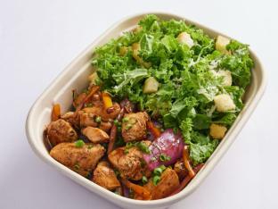 Chicken Saltado with Caesar Salad