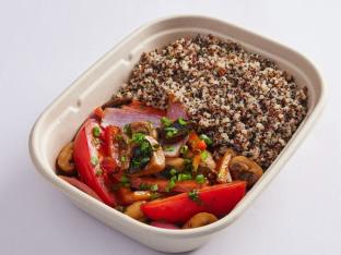 Mushroom Saltado with Quinoa