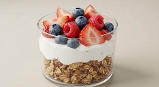 Fresh Yogurt and Berry Parfait