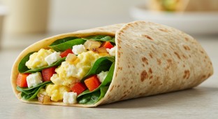 Egg White Veggie Burrito