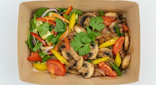 Mushroom Saltado with House Salad