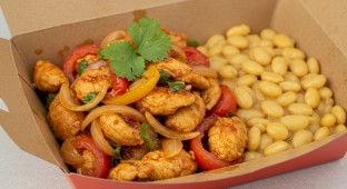 Rocoto Hot Honey Chicken with Beans