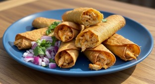 Chicken Flautas Platter