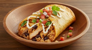 Grilled Chicken Chimichanga Platter