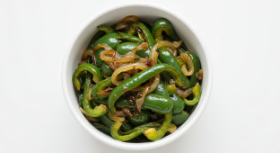 Sauteed Poblano Peppers and Onion