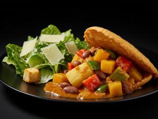 Isla Empanada with Caesar Salad