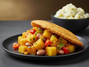 Isla Empanada with Papi's Potato Salad