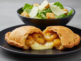 El Yunque Empanada with Caesar Salad