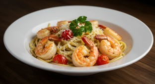 Shrimp Scampi Linguine