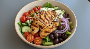 Grilled Chicken Greek Salad Bowl