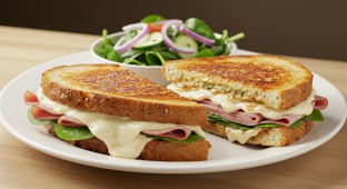 Cured Ham Sandwich with House Salad