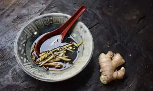 Black Vinegar and Fresh Ginger