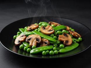 Sauteed Peas & Mushrooms