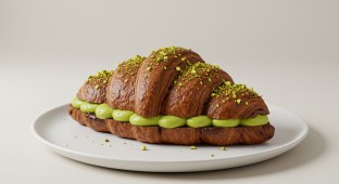 Chocolate Pistachio Croissant