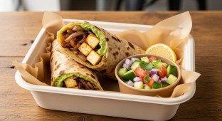 Paneer Kathi Roll Boxed Meal