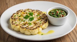 Grilled Chimichurri Cauliflower