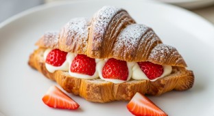 Strawberry Croissant