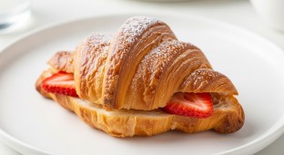 Mini Strawberry Croissant