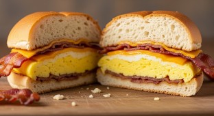 Gluten Free - NY Egg Sandwich with Bacon