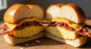 NY Egg Sandwich with Bacon
