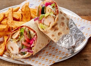 Chicken Kebab Wrap Meal