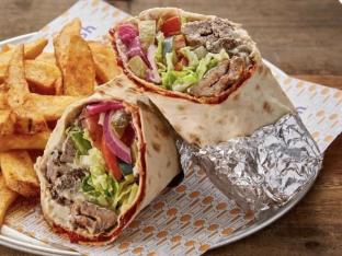 Lamb Kebab Wrap Meal