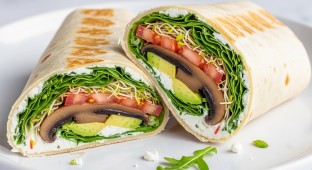 Portobello Mushroom Wrap