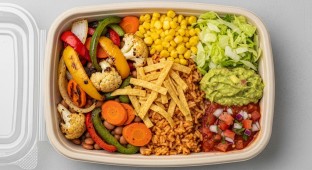 Vegan Grilled Vegetable Amigos Burrito Bowl